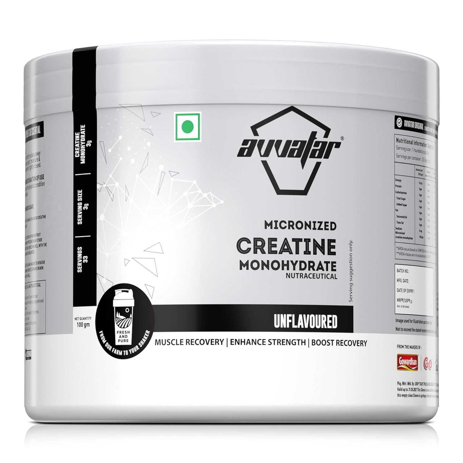 Pahalwan Supplements avvatar creatine 100g